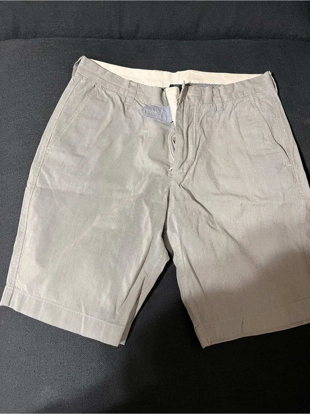 J. Crew Men's Light Gray Flat Front Shorts